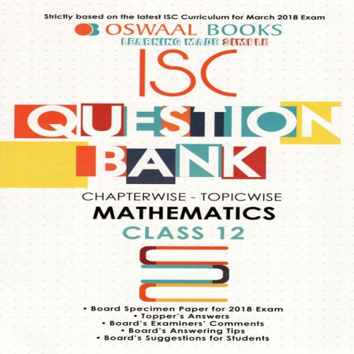 ISC Question Bank  Mathematics  12