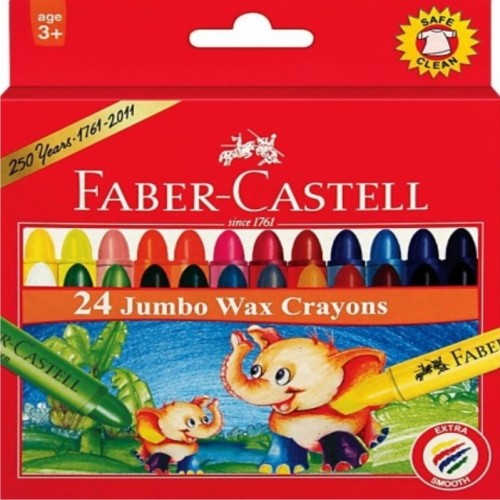 Faber-Castell  Wax crayon jumbo 90mm pack of 24