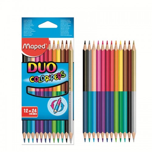 Maped Duo Color'peps 12=24 Shades Color Pencils