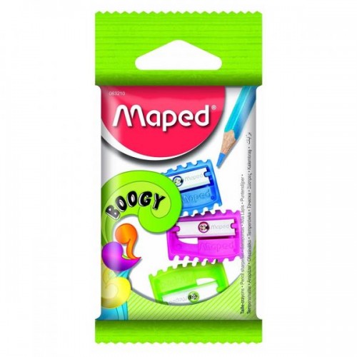 Maped  Boogy 1-Hole Sharpener Pack of 3