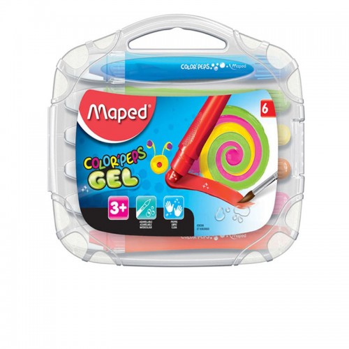 Maped Color'Peps Gel Crayons 6 Color Set