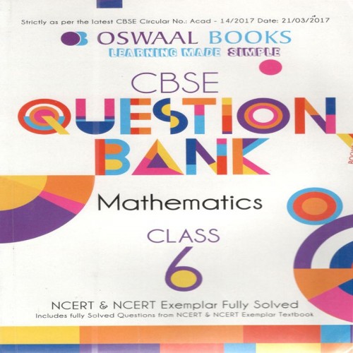 CBSE Question Bank Mathematics  6