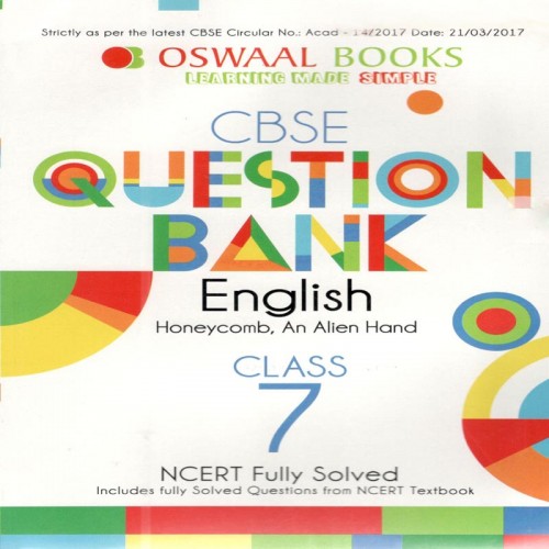 CBSE Question Bank English  7