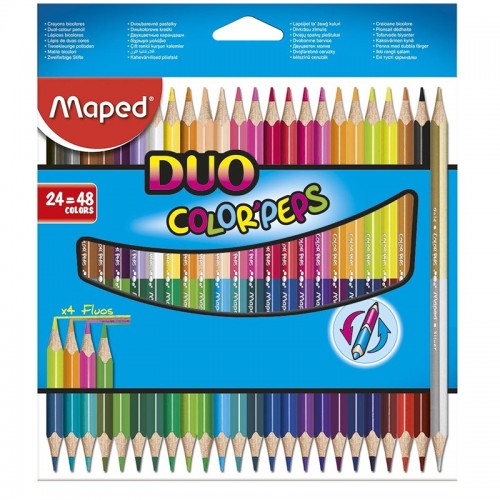 Maped Duo Color'peps 24=48 Shades Color Pencils