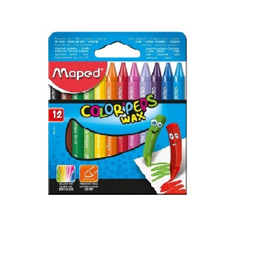 Maped Color'peps - Wax Crayons 12 Shades