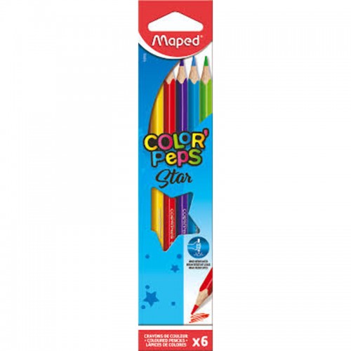 Maped Color'peps star 6 Shades Color Pencils Cardboard Box