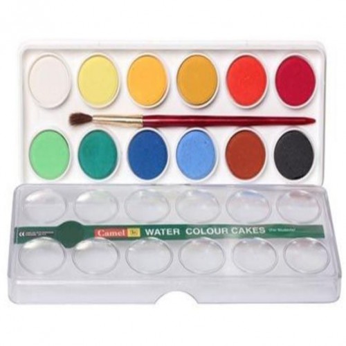 Camlin Water Colour Cakes - 12 Shades