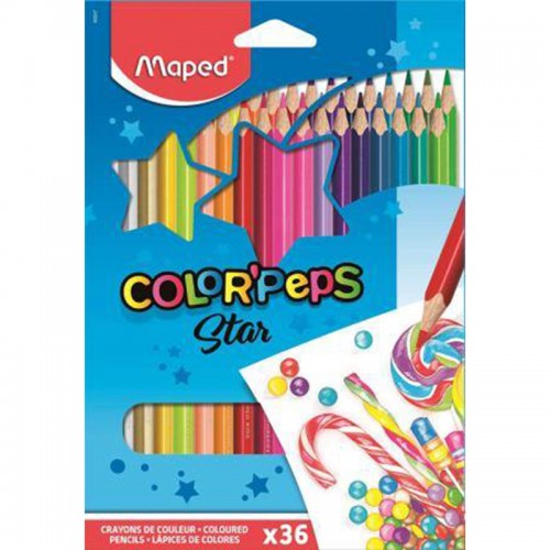 Maped Color'peps star 36 Shades Color Pencils Cardboard Box