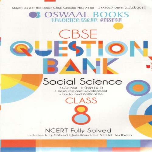 CBSE Question Bank Social Science  8