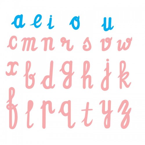 English Alphabet Cut-Outs-Cursive