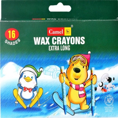 Camel Wax Crayons 16 Shades