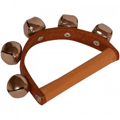 Wooden Tambourine (Semi Circle) - 5 Bells