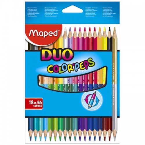 Maped Duo Color'peps 18=36 Shades Color Pencils