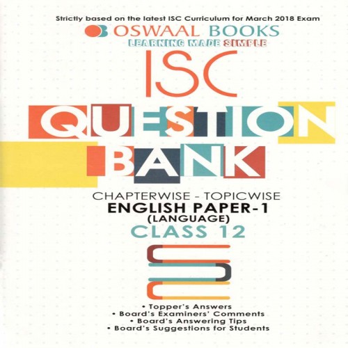 ISC Question Bank  English  1  12