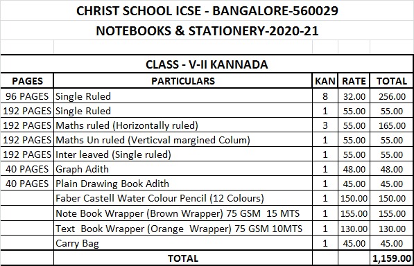 CHRIST-ICSE-5-STD-II KANNADA-BOOKS & STATIONERY